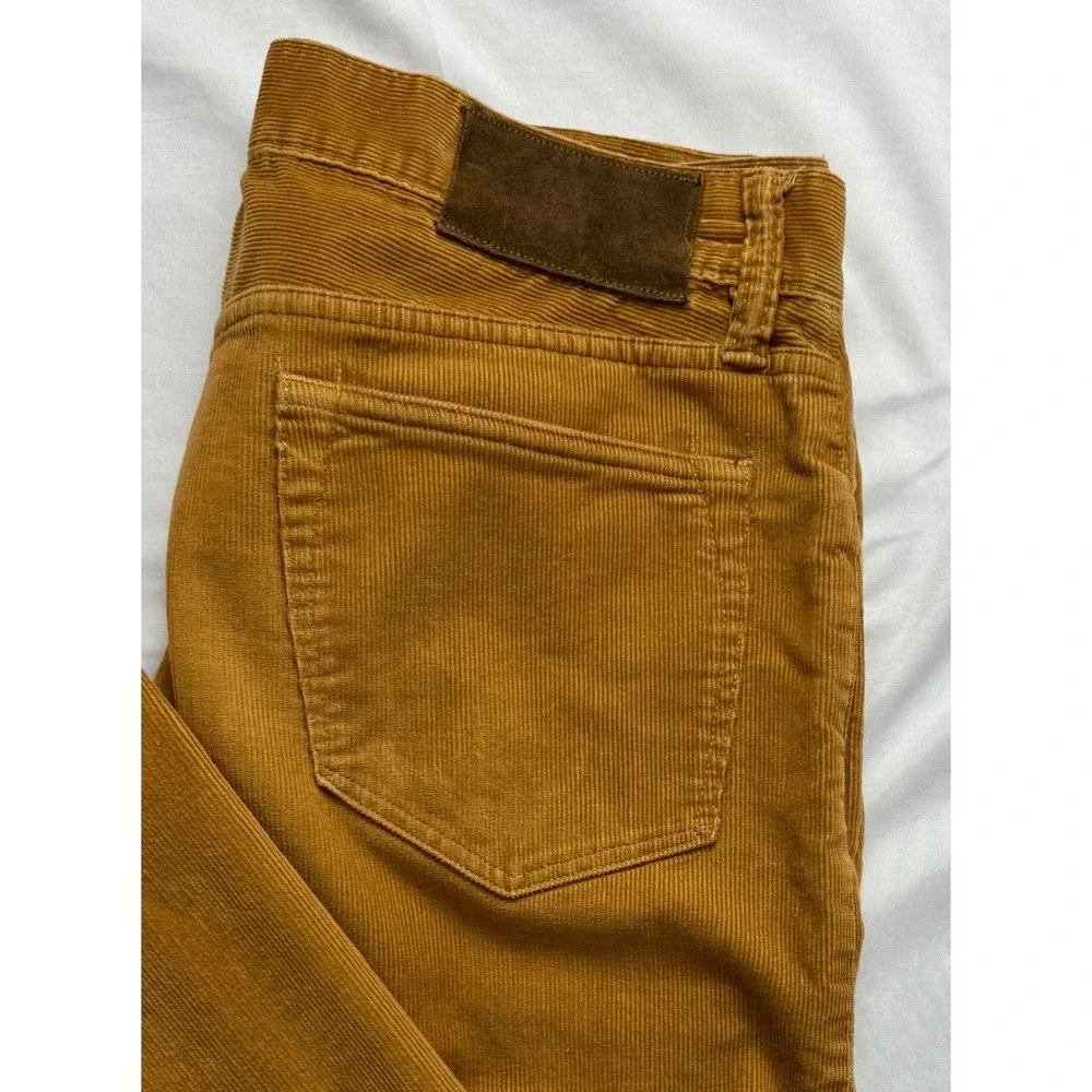 Todd Snyder Mens Slim Fit Corduroy Pants Tobacco Brown 30x32